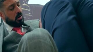 MARCO NAPOLI gets team-plowed BY DIEGO REYES ON HIS OWN DESK