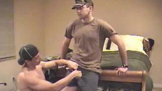 Straight Army lad Serviced