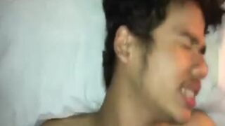 Indonesian pair plowing On sofa