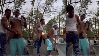 Buddies Pummel In The Park