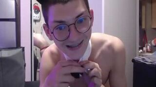 saucy Nerdy Crossdresser With Glasses cam Solo