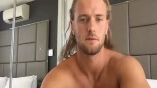 mind-blowing Wolf Jerks Off big pipe In Solo Sesh