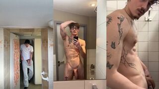 cute tall volleyplayer louraint shower clip