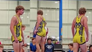 Hot Blond Wrestler In Singlet