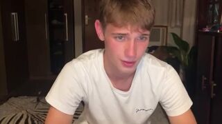 cute blonde smoking cumming bate cam