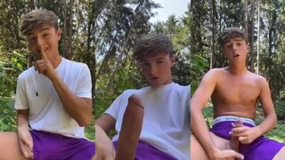 AHV - Svand wanking in the forest