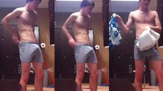 Guy changing clothes spy gay porn