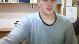 Greek Str8 Boy Is Jerking His Fat Big Cock,Hot Big Ass OnCam