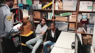 black Hung Mall Cop Barebacks Two young Shoplifting Per