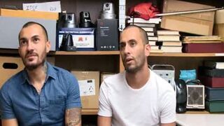 Two juicy Latino Pervs receives plowed raw By Security Officer