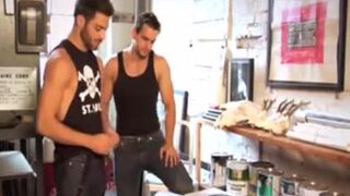 Model receives wazoo-banged In threesome