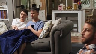 Str8 To Gay: American Ryan Bailey throat fuck indoors