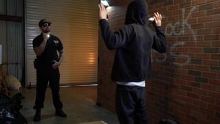 BROMO - Jordan Levine among Zane Anders handjob public sex