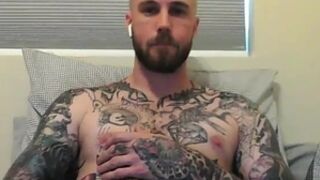 str8 Tatted fellow giant cock