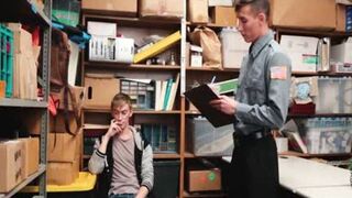 Straight lad Tricked Into Getting slammed By Mall Cop